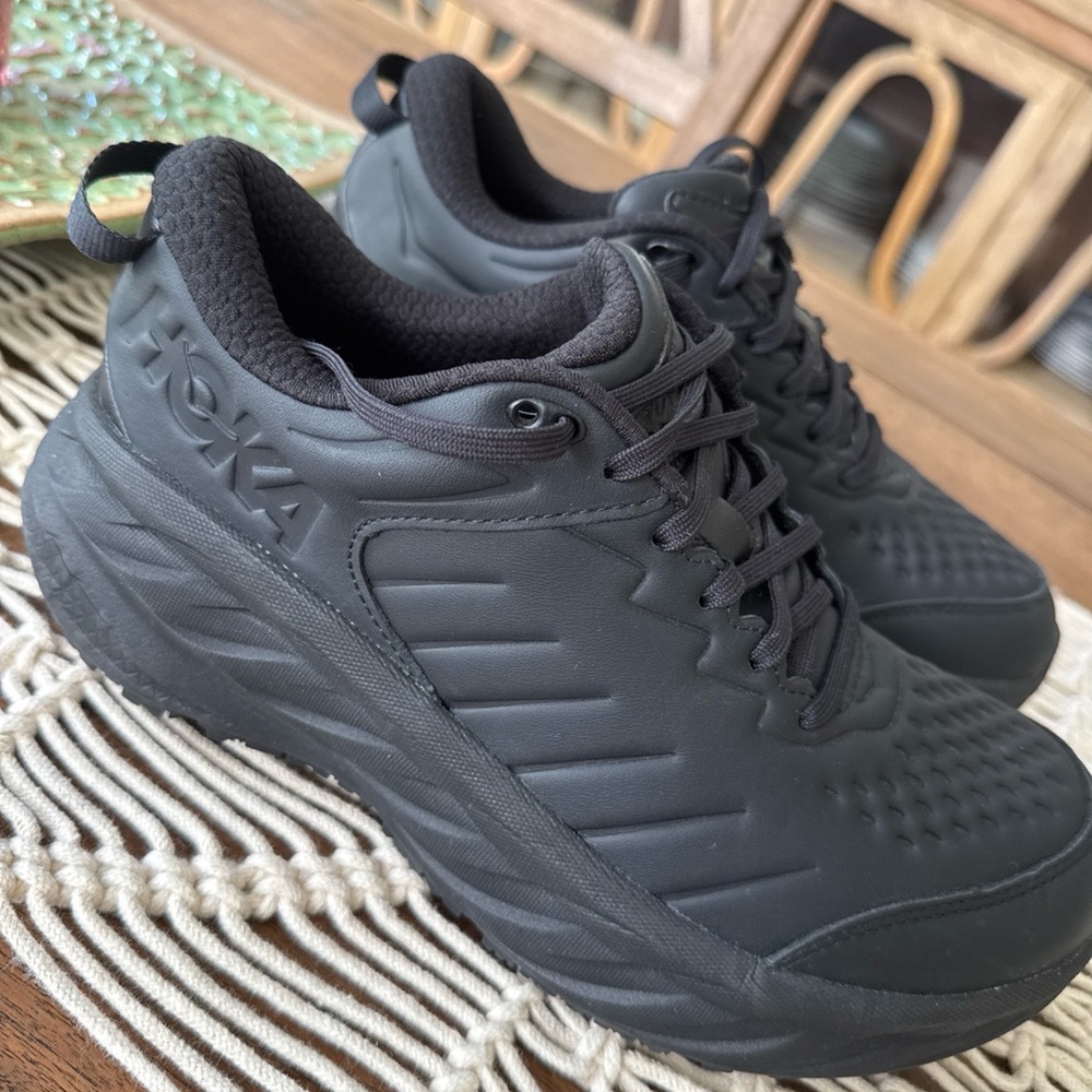 NEW Hoka One One 1110521/BBLC BONDI SR-Black Running Shoes Women Sz 9.5